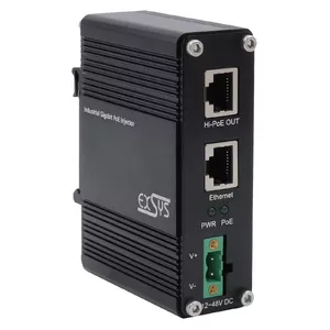 EXSYS PoE++ Gigabit Injector 60W -40°C to +80°C