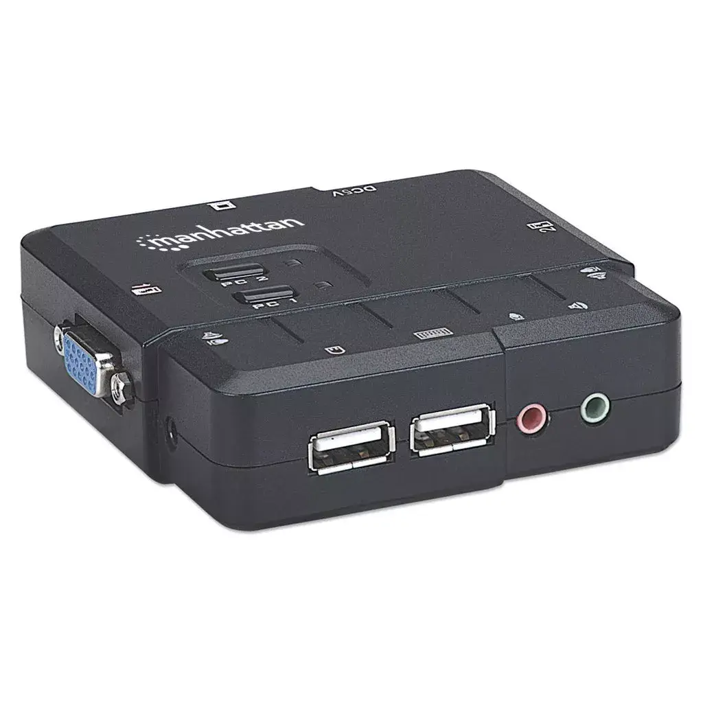 Manhattan KVM switch Compact 2-port 151252 Photo 2