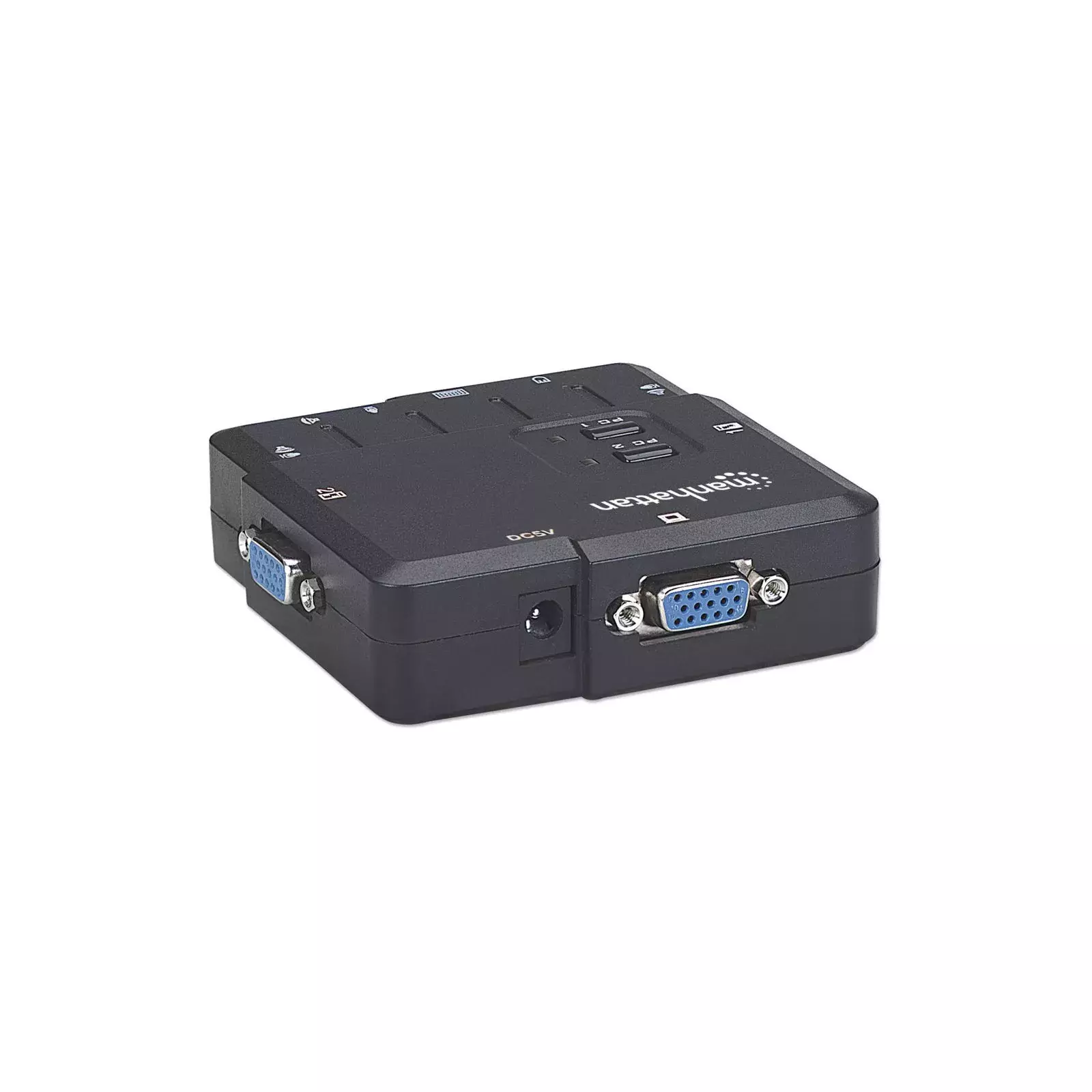 Manhattan 2-Port Compact KVM Switch (151252)