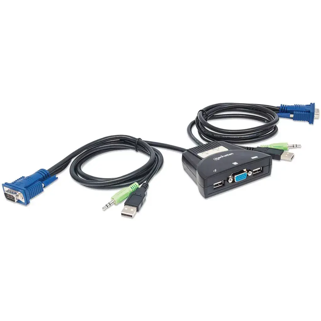KVM Switch Mini 2-Port Manhattan 151245 Photo 2