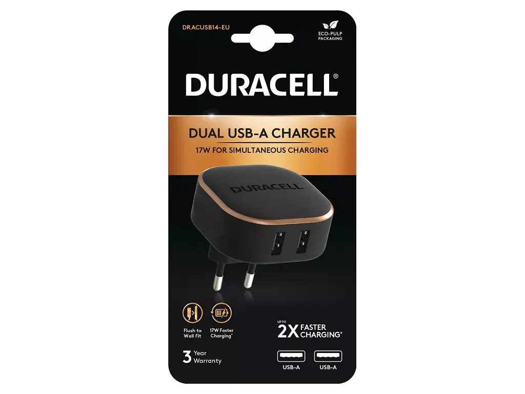 Duracell DRACUSB14-EU USB sienas lādētājs Photo 2
