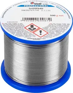 Solder Wire CYNEL Cyna 3 mm, 500 g, Sn60Pb40 alloy