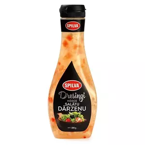 Mērce Salātu Dārzeņu Spilva 380 ml - gatava mērce salātiem un ēdieniem