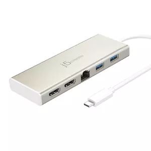 j5create JCD381-N USB Type-C Dual HDMI Mini Dock Ethernet USB 3.1 HUB PD2.0