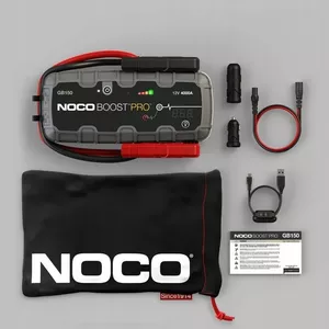 Starta ierīce NOCO GB150 3000A 12V ar iebūvētu USB power bank, IP65, 3000 A, USB 2.1 A, 500 lm