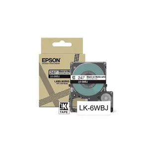 Lentes printera Epson LK-6WBJ Melna Balta Termiskā pārsūtīšana 2.4 cm