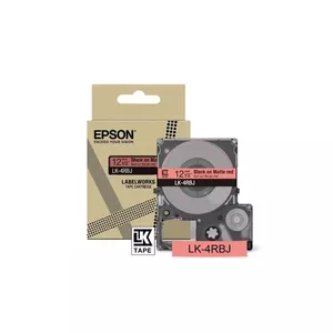 Label Tape Epson LK-4RBJ Black Red Thermal Transfer 1.2 cm