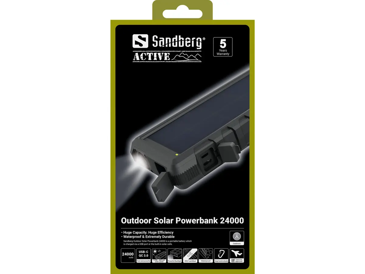 Sandberg Outdoor Solar Powerbank 24000 Photo 5