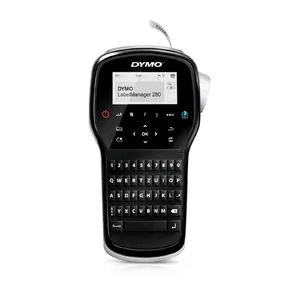 Label printer DYMO LabelManager 280 QWERTZ, D1 tape 6/9/12 mm, thermal transfer, 180x180 DPI, 15 mm/s, LCD, black/silver