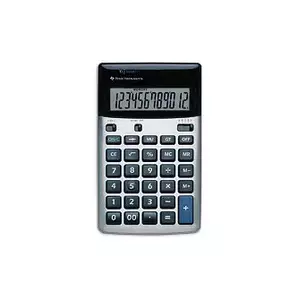 Basic Calculator Texas Instruments TI-5018 SV 12 Digits Desktop Black Silver