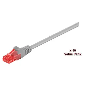 Сетевой кабель Microconnect V-UTP601VP U/UTP Cat6 1м Серый