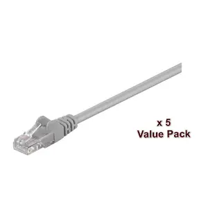 Сетевой кабель Microconnect V-UTP515VP U/UTP Cat5e 15м Серый
