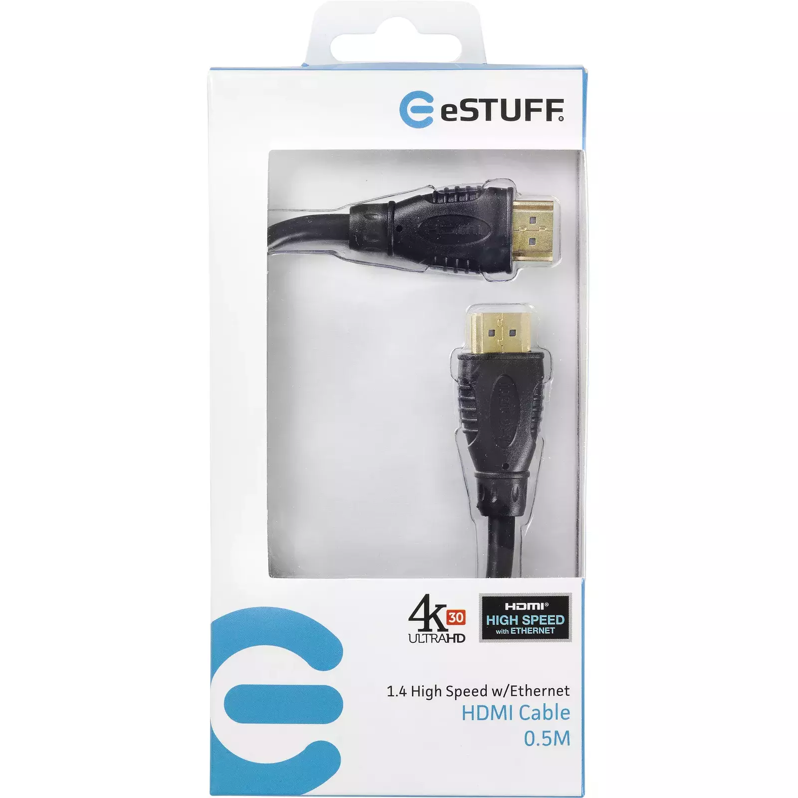 eSTUFF ES84170-0,5M-BLACK Photo 2