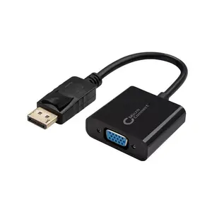 DisplayPort to VGA (D-Sub) cable adapter MicroConnect DPVGA15CM, 0.15 m, black