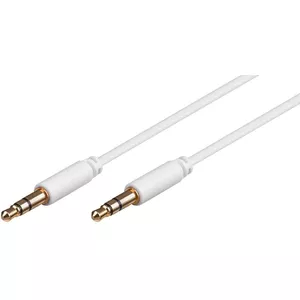 Microconnect AUDLL1W audio kabelis 1 m 3.5mm Balts