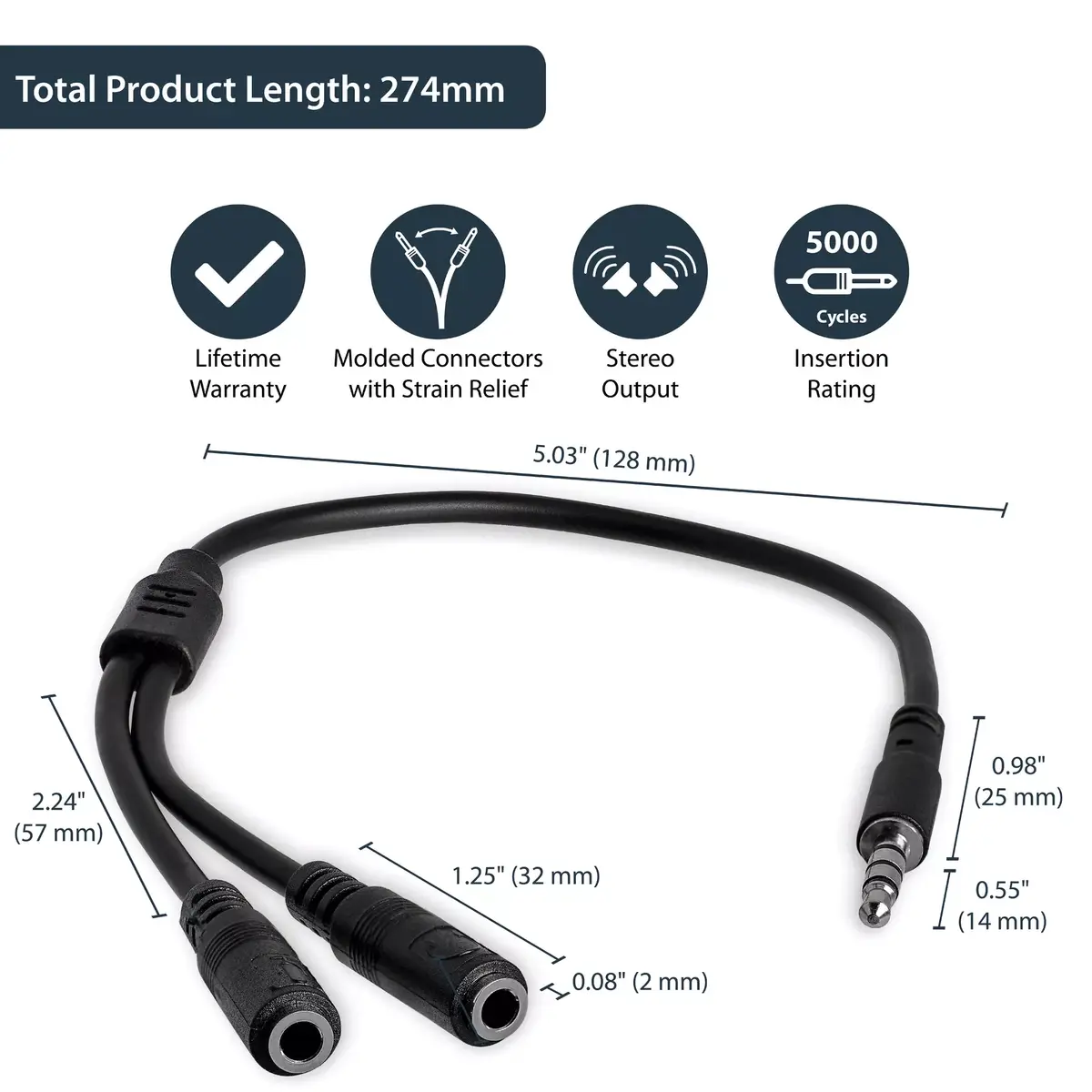 Austiņu adapteris StarTech.com MUYHSMFF Photo 9