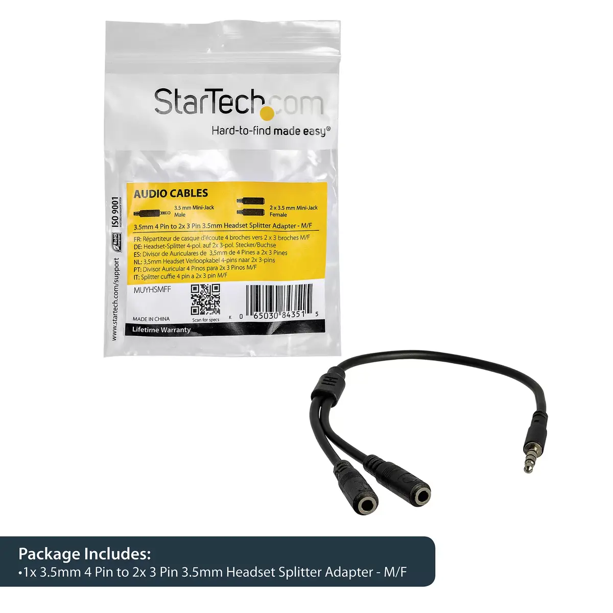 Austiņu adapteris StarTech.com MUYHSMFF Photo 12