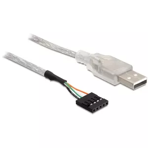 USB 2.0-A male to pin header cable DeLOCK 83078 Silver