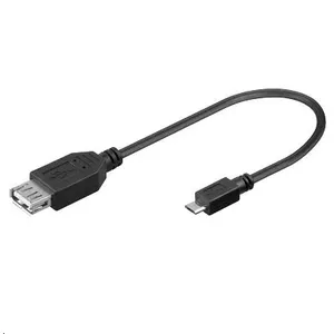 Microconnect USBABMICRO2 USB kabelis 0,2 m USB 2.0 USB A Micro-USB B Melns