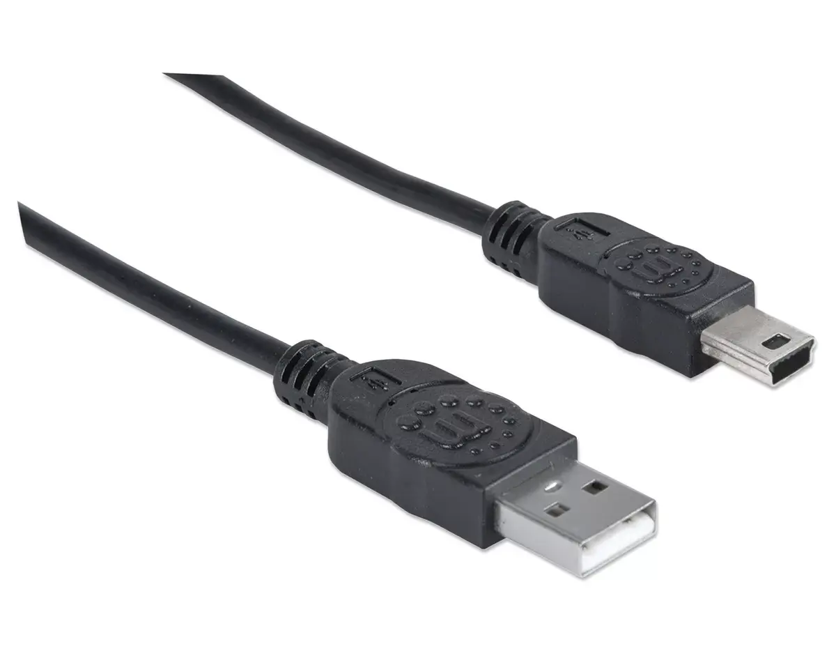 USB-A to Mini-USB Cable Manhattan 1.8m Photo 2