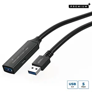 MicroConnect USB-кабель USB3.0AAF5A USB 3.2 Gen 1 5 м USB A - USB A Черный штекер-гнездо