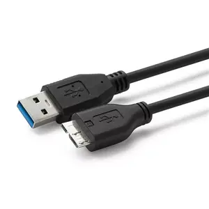USB A to Micro‑USB B cable MicroConnect USB3.0AB3MICRO — USB 3.2 Gen 1 (5 Gbit/s), 3 m, black