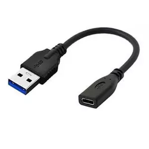 USB Cable MicroConnect USB3.0ACF02 0.2m USB A USB C Black