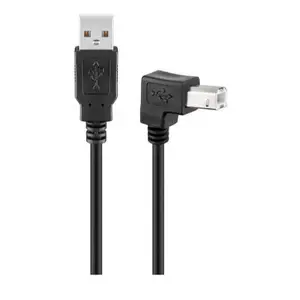 USB Cable Microconnect USBAB2ANGLED 2m USB 2.0 Black
