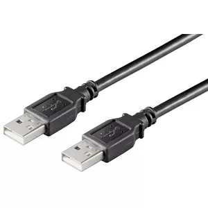 USB Cable MicroConnect USBAA01B 0.1m USB 2.0 Black