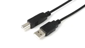 MicroConnect USB 2.0 Kabelis USB A uz USB B Vīrietis pret Vīrieti 1 m Melns USBAB1B