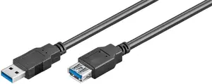 USB Cable Microconnect USB3.0AAF05B 0.5m USB 3.2 Gen 1 Black