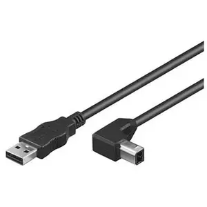 USB Cable Microconnect USBAB05ANGLED 0.5m USB 2.0 Black