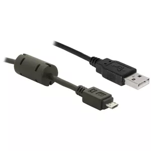 USB kabelis DeLOCK USB 2.0 A uz USB-micro B 3m melns