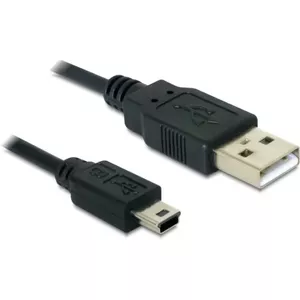 USB cable DeLOCK 82273 USB 2.0 1 m USB A Mini-USB B Black