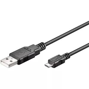 USB кабель Micro-USB B Microconnect USBABMICRO1 1м черный