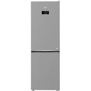 Freestanding refrigerator BEKO B3RCNA364HXB 316 L, No Frost, Platinum, E class, 210 L fridge / 106 L freezer