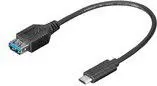 Кабель MicroConnect USB 3.2 Gen 1 USB-C - USB-A 0.2м Photo 3