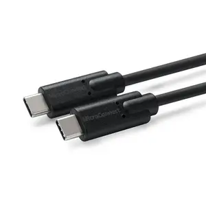 MicroConnect USB-C uz USB-C Kabelis USB 3.2 Gen 2 0.5 m Melns