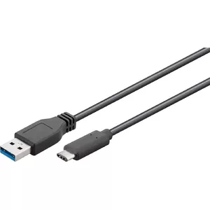 USB кабель MicroConnect USB3.1CA0015 0.15м USB C на USB A черный