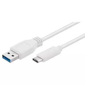 USB Cable Microconnect USB3.1CA02W 0.2m USB C to USB A White