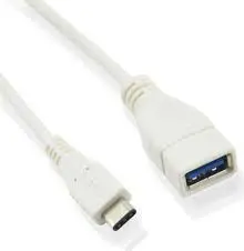 MicroConnect USB3.1CAF02W kabelis USB-C uz USB-A 0.2m balts Photo 3