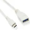 MicroConnect USB3.1CAF02W kabelis USB-C uz USB-A 0.2m balts Photo 3