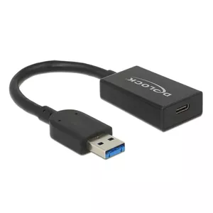 USB кабель DeLOCK 65698 USB 3.2 Gen 2 0.15 м USB A USB C Черный