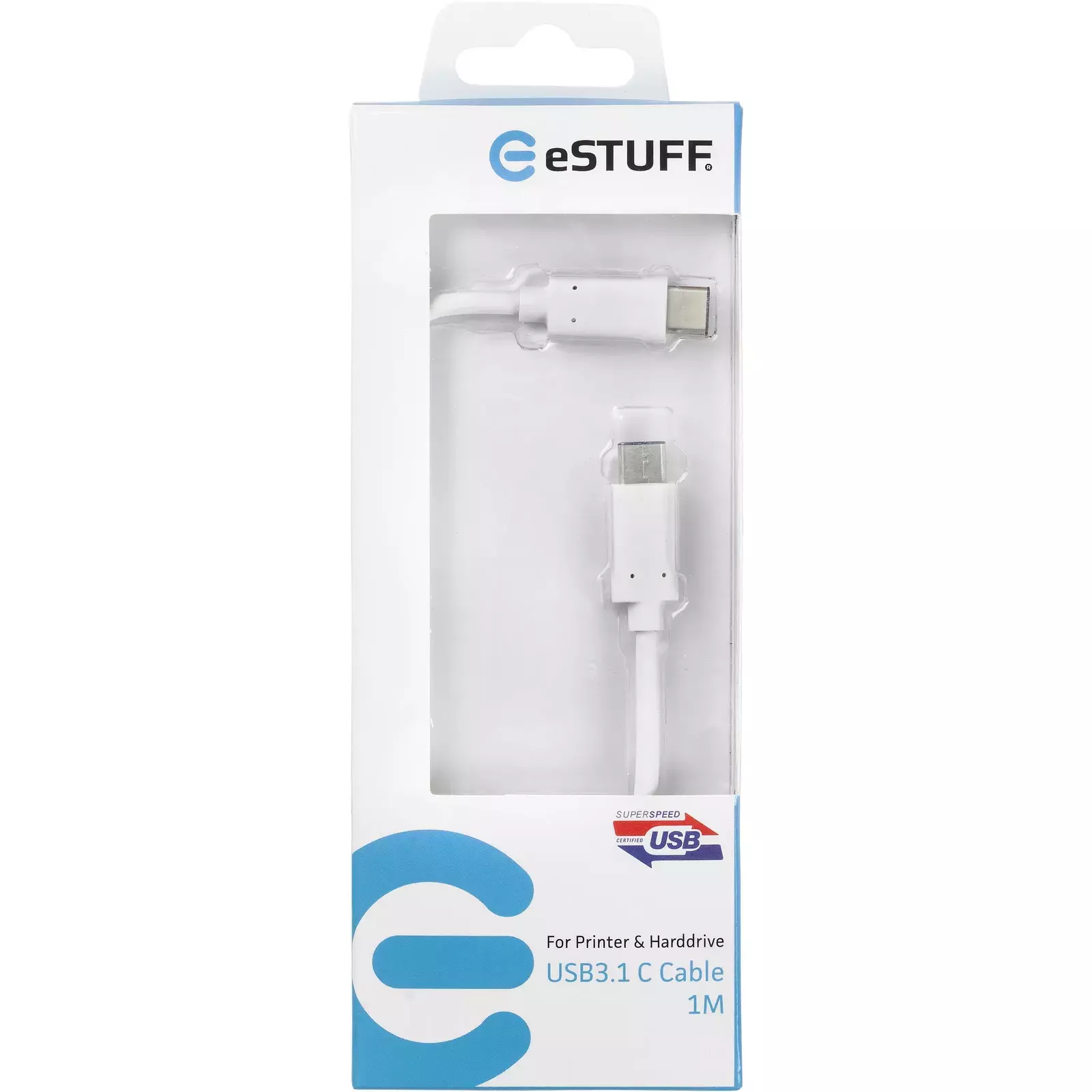 eSTUFF ES84050-1M-WHITE Photo 2