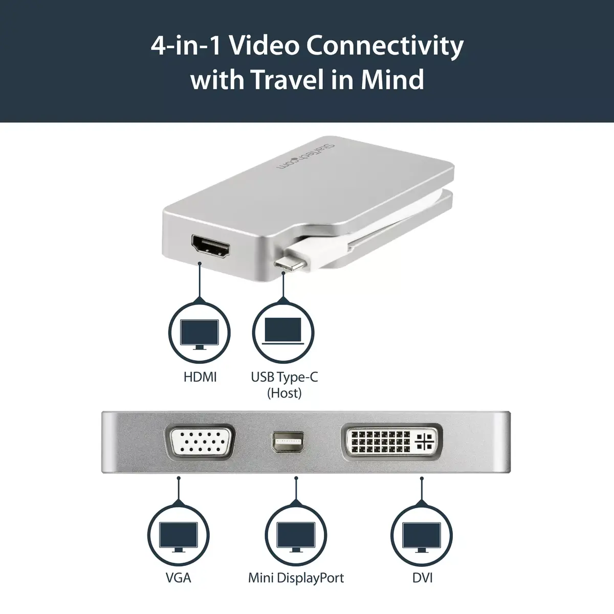 StarTech USB‑C Multiport Video Adapter CDPVGDVHDMDP Photo 8