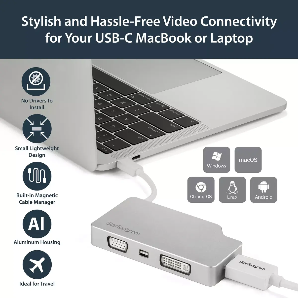 StarTech USB‑C Multiport Video Adapter CDPVGDVHDMDP Photo 9