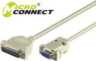 Последовательный кабель MicroConnect IBM029 DB-9 — DB-25 3м Photo 2
