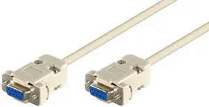 Последовательный кабель MicroConnect SCSENN3N DB-9 гнездо - DB-9 гнездо нуль-модемный 3м белый
