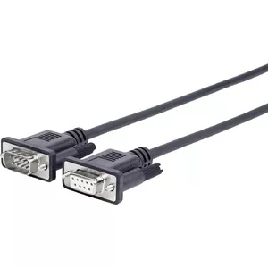 Vivolink 1.5m D-sub 9 pin - D-sub 9 pin serial cable Black