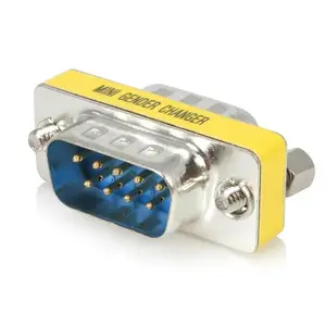 StarTech.com Тонкий переходник для последовательного порта DB9 GC9SM M/M DB-9 на DB-9 Серебристый